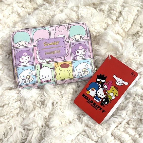 Loungefly Hello Kitty And Friends Missing You Mini Zipper Wallet Pastel NEW - Picture 2 of 12